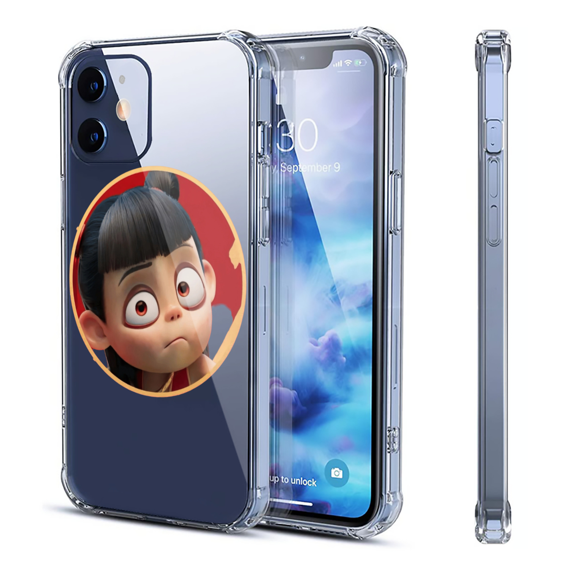 （画像用） Ne Zha 2 ナタ 魔童の大暴れ 【iPhone 12シリーズ対応】透明スマホケース（クリアソフトケース）